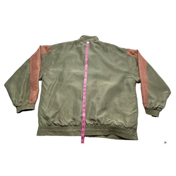 SILK EXCHANGE Women Jacket Size L Multicolor Lightweight Zip Front Long Sleeve - Picture 12 of 15